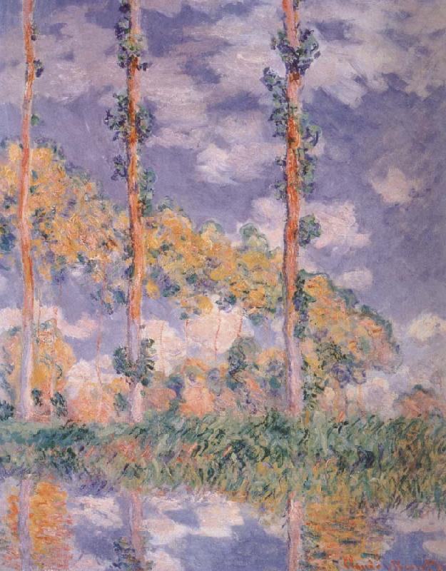 Claude Monet Three Trees Sweden oil painting art